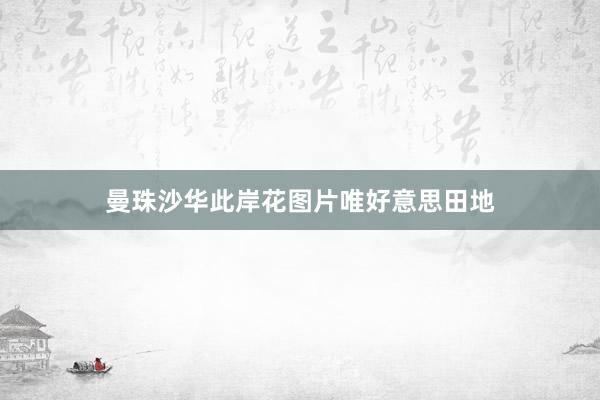 曼珠沙华此岸花图片唯好意思田地